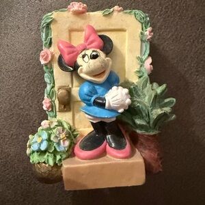 Lenox Minnie Mouse Door Accent with Pink Bow and Blue Dress